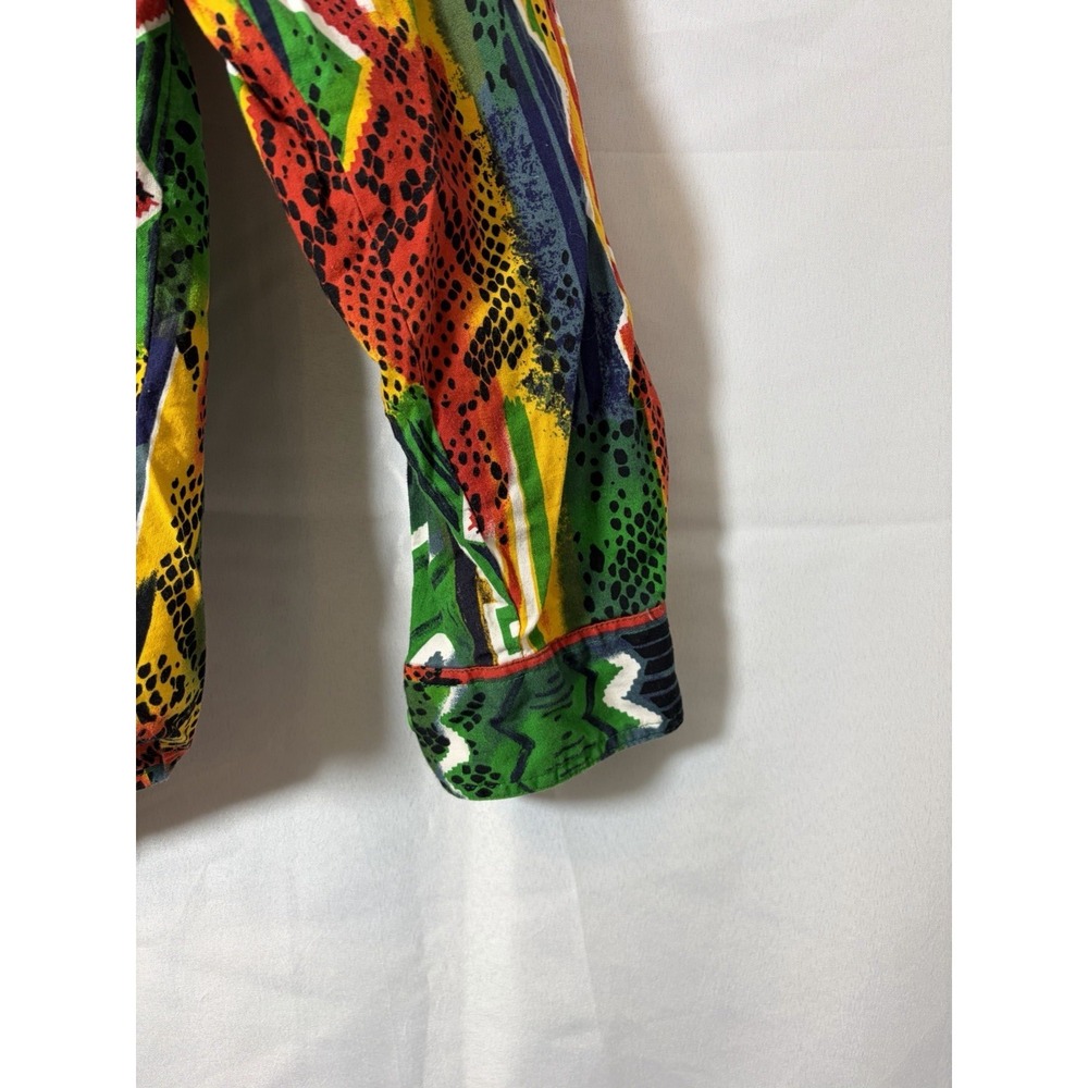 Vintage Mens Wrangler Size S Shirt Southwestern Aztec Brushpopper Print Rodeo - Picture 2 of 13